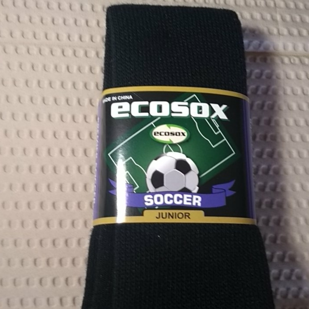 🖐🏽 2 Pair Black Junior Long sports socks